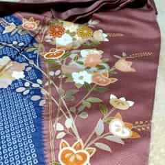 幻のデザイン&極美品極美品【正絹 和装小物 着物 振袖 和装 訪問着 黒