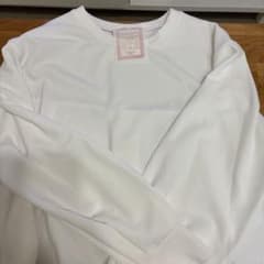 ホワイト 長袖 Tシャツ ラウンドネックのサムネイル
