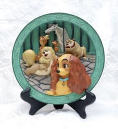 【希少】ディズニー世界7500枚限定⭐️わんわん物語　レリーフプレート⭐️ 希少】ディズニー世界7500枚限定⭐️わんわん物語 レリーフプレート