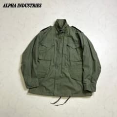 80s】旧ロゴ アルファインダストリーズ M-65 フィールドジャケット M