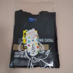 【新品タグ付】150 ミッキーTシャツ ブラック しまむらのサムネイル