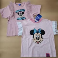 Tシャツ　セット　ミニー　ディズニー　ピンク　フリル　バースデイ　しまむら