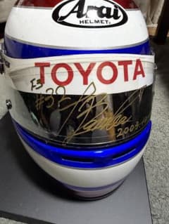 番場琢　直筆サイン入り Arai TOYOTA ケース付 レーシングドライバーのサムネイル