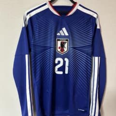 adidas サッカー日本代表 佐野海舟 長袖ユニフォーム 21番 - メルカリ