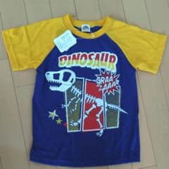 Tシャツ 男児　恐竜　新品未使用　タグ付き　120のサムネイル