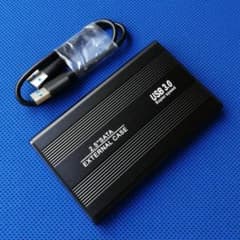 2.5-inch SATA HDD/SSD External Enclosure, USB 3.0, Aluminum, Black