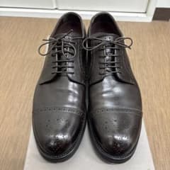 Brioni ブリオーニ セミブローグ・ドレスシューズ ダークブラウン 7.5