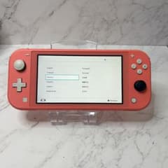 동작품・ 상태좋음 닌텐도 스위치 라이트 산호 본체 Switch