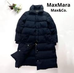 マックスマーラ アンドコー ロングダウンコート ネイビー 濃紺 近年 現行 38 マックスマーラ アンドコー ロングダウンコート ネイビー 濃紺 近年