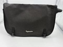 Supreme 09AW チェック柄 メッセンジャーバッグ 黒 ナイロン - メルカリ