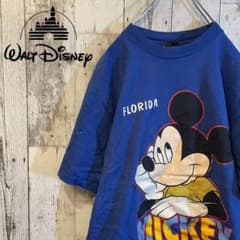 【USA製】90s ディズニー ミッキーマウス Tシャツ ビッグロゴのサムネイル