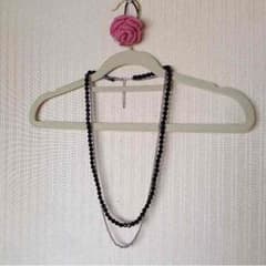 ブラック＆チェーンネックレス♡のサムネイル