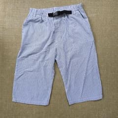 【美品】EDWIN キッズ ハーフパンツ160 ストライプ ベルト付きのサムネイル