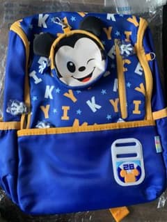 Disney Mickey Mouse Backpack with Reflective Panels - Perfect for Kindergarten and School.
