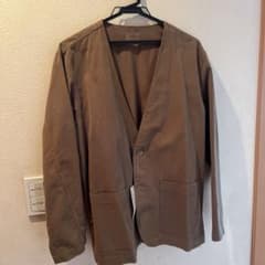 無印良品　ノーカラーシャツジャケットのサムネイル