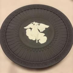 未使用！希少！のジャスパーウェアシリーズプレイト ブラック 未使用！希少！Wedgwoodのジャスパーウェアシリーズプレイト ブラック