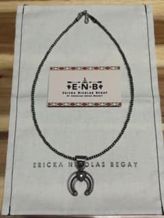 【Ericka Nicolas Begay】ナバホパール3mm50cm&ナジャ Ericka Nicolas Begay】ナバホパール3mm50cm&ナジャ - メルカリ