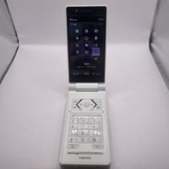 1.851 au 東芝 T001 ホワイト 携帯電話本体 ガラケー - メルカリ