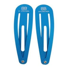 BALENCIAGA ヘアクリップ Holli XXL ブルー 2個セット】 - メルカリ