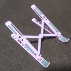 折りたたみ式 ノートパソコンスタンド ピンクのサムネイル