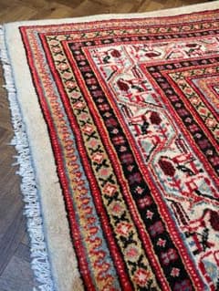 「超美品」イラン産 ペルシャ絨毯 手織り 257×222cm ラグ アンティークのサムネイル