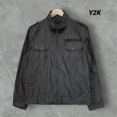 y2k 아카이브 MALE & Co. 밀리터리 재킷 그레이 L