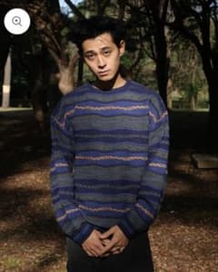 belvet 3D Effect striped knit ニットセーターのサムネイル