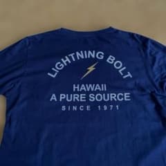LIGHTNING BOLT ロングスリーブTシャツ ネイビーのサムネイル