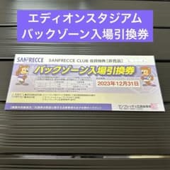 サンフレッチェ広島★エディオンスタジアム★バックゾーン入場引換券(1枚)のサムネイル