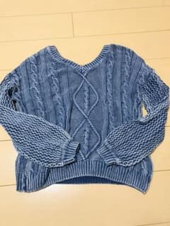 未使用 ニット ヴィンテージ風 デニム風のサムネイル
