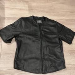 【期間限定値下げ中】本革 メッシュ ジャケット XL 半袖 バイク ツーリングのサムネイル