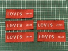 Levi'sタグ  布タグ  5枚セットのサムネイル