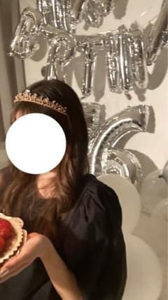 ピンク （少しゴールド）ティアラのサムネイル