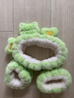 カエルデザイン ヘアバンド＆リストバンドセットのサムネイル