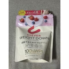 クレバー ウエイトダウン プロテイン ミックスベリー味 賞味期限2026.9のサムネイル