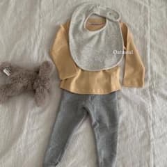 would.U ビブ　スタイ 韓国子供服　韓国ベビー服　Oatmealのサムネイル