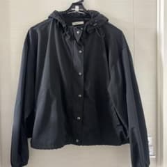 apretro ブラック フード付き ブルゾンのサムネイル