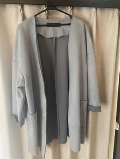 【ZARA BASIC】フェイクスエード ノーカラーコートのサムネイル