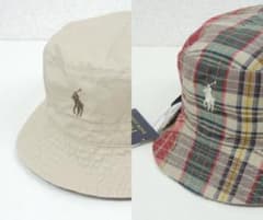R*a様 新品 国内正規 ポロラルフローレン ツイル＆マドラス リバーシブルバケ R*a様 新品 国内正規 ポロラルフローレン ツイル＆マドラス