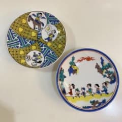 値下げ！久谷焼 豆皿 サザエさん 青郊窯 2枚セット - メルカリ