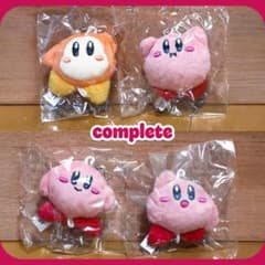 【新品未開封】星のカービィ ぬいぐるみチャーム 全4種コンプセットガチャのサムネイル