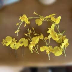オンシジウム(造花)ヘアアクセのサムネイル