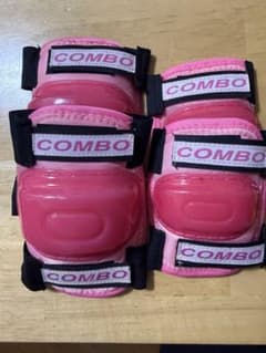COMBO 膝当て・肘当て　セット　プロテクター ピンクのサムネイル