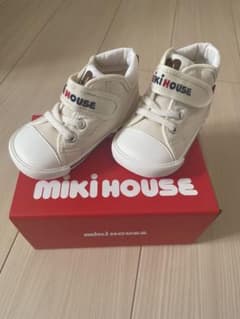 MIKI HOUSE 白 ハイカットスニーカーのサムネイル