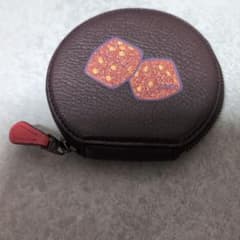 COACH コインケース ラウンド型 ダイス柄 ブラウンのサムネイル