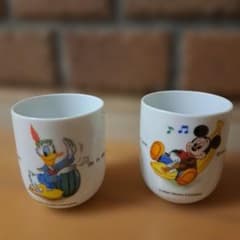 ミッキーマウス　ミニーマウス　ドナルドダック　プルート　小物入れ　陶器製？　2個 ミッキーマウス&ドナルドダック 三郷陶器レトロ湯飲み2個セット - メルカリ