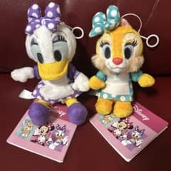 ディズニー ぬいぐるみ キーチェーン 2種セットのサムネイル