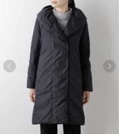 NEWYORKER ナイロンタフタ ショールカラーリサイクルロングダウン