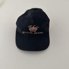 King of POP マイケル・ジャクソン キャップ 黒ビンテージ