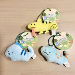 つぶらな瞳の爬虫類館 ぷちマスコットBC 32種　のうち　3個セットのサムネイル